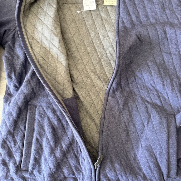 NWT Jos. A. Bank 1905 Tailored Fit Quilted Full Zip Jacket Blue M - Picture 4 of 9